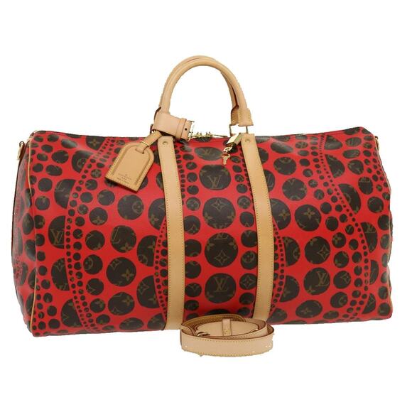 LOUIS VUITTON Monogram Yayoi Kusama Keepall Bandouliere55 Bag M40695 - Picture 1 of 16